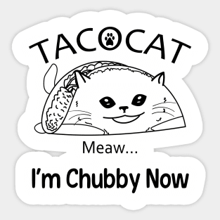 Cat Taco Tacocat Sticker